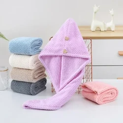 Dứa mái tóc khô của phụ nữ nắp tắm nhanh khô hấp thụ nước dày