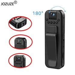 JOZUZE MD13 HD 1080P Mini cameră video digitală portabilă video recorder pentru poliție BodyCam Camera video în miniatură cu vedere nocturnă în infraroșu