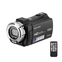 Andoer V12 Цифрова видеокамера 1080P 30MP HD 16X увеличение Преносима записваща видеокамера 3,0-инчов въртящ се LCD екран Нощно виждане
