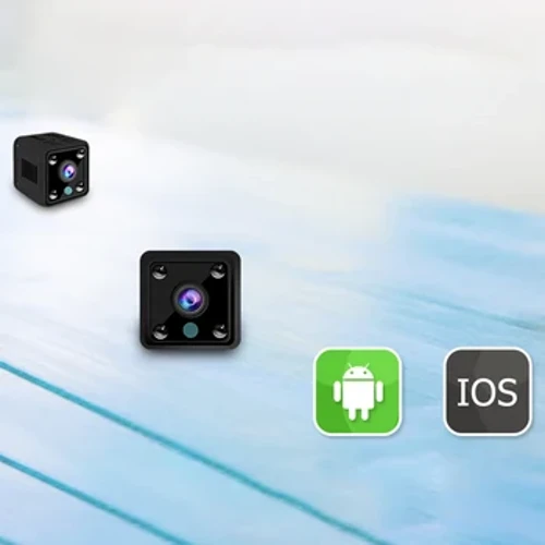 Fideocamera anweledig Gweledigaeth Nos Isgoch Di-wifr Camera Micro Anghysbell Camcorder Slot Cerdyn Adeiledig ar gyfer Dan Do