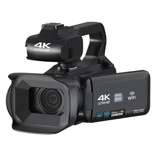 Buong 4k Camcorder 64MP Youtuber Propesyonal na Digital Video Camera Streaming Auto Focus Photography Vlog Recorder 4" Touch Screen