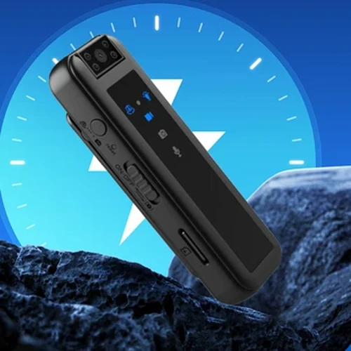 Camera Chuyển Động Vô Hình Mini HD1080P Nhỏ Thực Thi Pháp Luật Đầu Ghi Hồng Ngoại Quan Sát Ban Đêm Máy Quay Mini Kẹp Sau