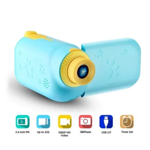 Màn hình LCD 2,2 inch Máy ảnh trẻ em Ảnh kỹ thuật số mini Máy quay hành động có thể sạc lại Trẻ em Video Đồ chơi Quà tặng