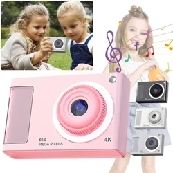 CCD-kamera HD 1080P 48MP Dual Lens Bärbar Barnkamerastöd 32GB-kort Digital Point and Shoot-kamera för pojkar Flickor Barn