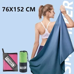 Khăn microfiber lớn du lịch thể thao nhanh chóng khăn tóc khô Ultra mềm phòng tập thể dục nhẹ