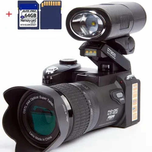 24X Zoom Quang Học Chuyên Nghiệp Máy Ảnh Kỹ Thuật Số Chụp Ảnh Tự Động Lấy Nét 33MP Ảnh SLR DSLR 1080P HD Máy Quay Phim 3 Ống Kính Bộ