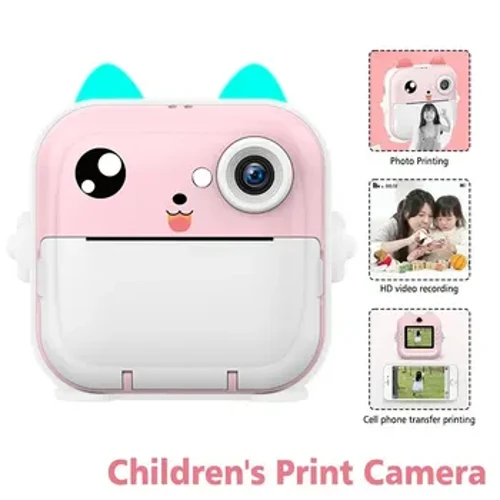 Children's Instant Print Camera Kids Digital Photo Video Camera with Thermal Printer Child Camera Birthday Gift Toy for Boy Girl