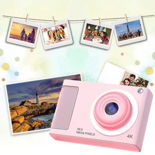 48MP HD Digital Camera 2.4in IPS Display 16X Zoom Video Camera na may Fill Light 4K Student Selfie Camera para sa Mga Bata Mga Mag-aaral na Teens