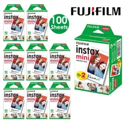 I-Fujifilm Instax Mini Film White Edge 10 -100 Amashidi Ephepha Lesithombe Sefilimu Yekhamera Yesithombe Esheshayo ye-FUJI Mini 12 11 Mini 9 8 7s 70