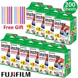 10-200 Sheets Fuji Fujifilm Instax Mini 11 Film White Edge Photo Paper Fcamera na May Print Para sa Instant Mini 9 8 12 25 50s Camera