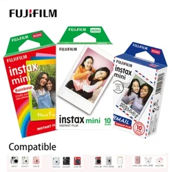 Fujifilm Instax Mini Instant Film Mini 12 11 9 8 Kile 10-40 lehte valge servaga 3 tolline Kile Instant Camera Mini 90 Photo Pap jaoks
