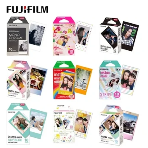 20/10/50/50 foi de 3 inci Fujifilm Instax Mini 11 9 8 90 Link Film Color Color Paper pentru Fuji Cameră Instant Mini 12 Film Instax
