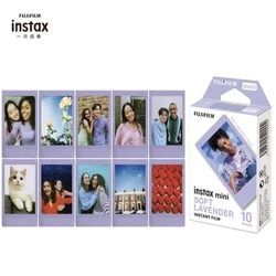 10 ფურცელი Fujifilm Instax Mini 11 8 9 Film Soft Lavender Fuji Instant Photo Paper for 70 7s 50s 90 25 Share SP-1 Camera