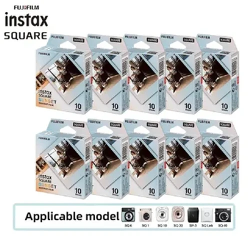 Chính Hãng Fujifilm Instax VUÔNG Hoàng Hôn Giấy In Ảnh 10-100 Tờ Cho Máy Ảnh Fujifilm Instax VUÔNG SQ6 SQ10 SQ20 Tức Thì Phim