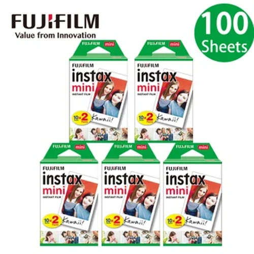Nuova carta Fuji Fuji Photo Paper 20/10/40/50/60/80/100 Mini White Edge Color Photo Paper per Fuji Instant Camera