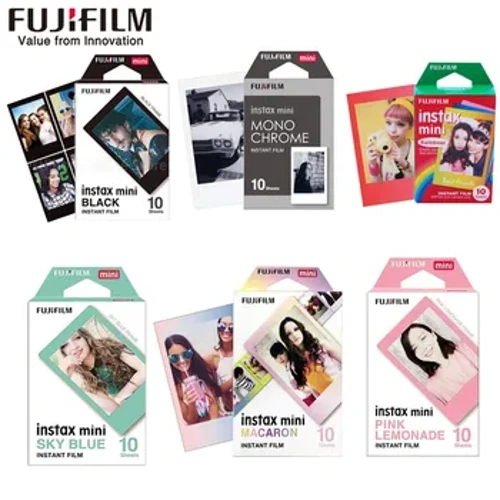 Fujifilm Instax Mini Film Mini 12 9 FOTO PARTE 20/10/30 AIMBOW BIANCO PER INSITANTE MINI 7S 8 70 90 Camera in bianco e nero