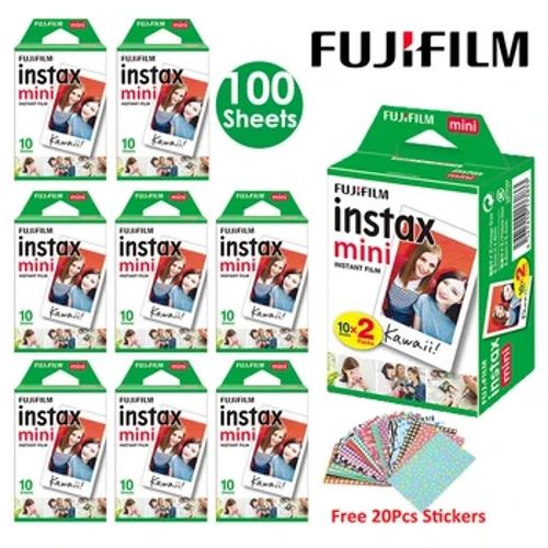 Mionscannán Fujifilm Instax Bán 10 20 40 60 80 100 Bileog Le haghaidh Ceamara Grianghraf Meandaracha FUJI Mini 12/11 Mini 9 8 7 70 90 Ceamara Scannán