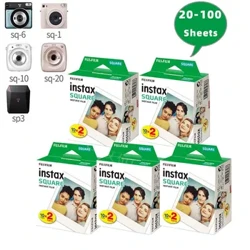 Fujifilm Instax Square Films White Edge ورق طباعة الصور لطابعة Instax SQ10 SQ40 SQ20 مشاركة الكاميرا SP-3 10-100 ورقة