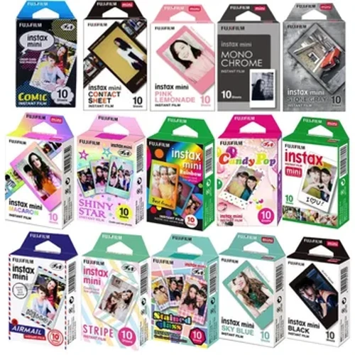 10 -50 listů Fujifilm Instax Mini 12 11 8 9 Film Stained Stars Fuji Instant Photo Paper Pro 70 7s 50s 90 25 Share SP-1 Camera