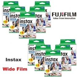 10-200 Sheet Genuine 5 Inch Fujifilm Instax Wide Film Photo Paper Para sa Fuji Instant Camera Wide 300 210 200 100 Wide Printer