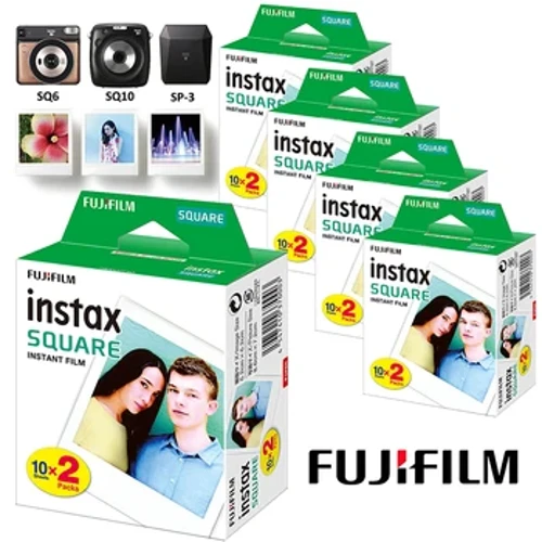 Instax Square Film White Edge Photo Paper (10-100 аркушів) для Fujifilm SQ10 SQ6 SQ1 SQ20 Instant Films Camera Share SP-3Printer
