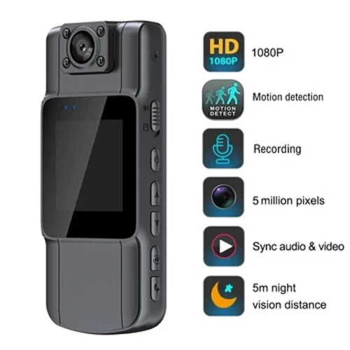 Camera Mini 1080P Hồng Ngoại Quan Sát Ban Đêm LED Máy Quay Thân Máy Quay Xe Đạp Thể Thao DV DVR Xe Ô Tô Di Động Đầu Ghi Hình một Cú Bấm