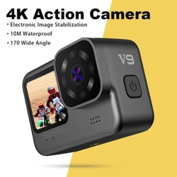 2024 Ceamara Gníomhaíochta Frith-shake WiFi cerASTES Nua 4K60FPS Téigh Le Scáileán Cianrialaithe Ceamara uiscedhíonach Spóirt Taifeadta tiomáint pro