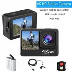 HD 4k/30 fps 4K30fps Action Camera 2.0 Inch Screen WIFI Remote View Machine Panlabas na Pagbibisikleta At Pagsisid Mini Camera DV