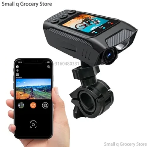 3 mewn 1 Multifunction Sport DV Dash Cam gyda Golau Horn 4K Camera Gweithredu Helmet Beic Sgrin HD Camera Beic Modur Beic Beicio
