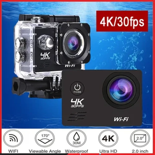 Action Camera Ultra HD 4K 16.0MP WiFi 2.0" Screen 170D Underwater 30M Go Waterproof Pro Helmet Mga Camera sa Pagre-record ng Video Sport Cam