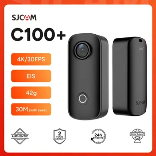 SJCAM C100 Plus Action Camera 4K 30M Αδιάβροχη 2,4G WiFi Action Sport δράσης κάμερα EIS μοτοσυκλέτες κράνους ποδηλάτων