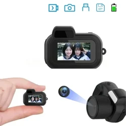 Mini kamera ar ekrānu iekštelpu mājas āra Sport HD 1080p pārnēsājama vintage ļoti maza videokamera video ierakstītāja atbalsta TF karte