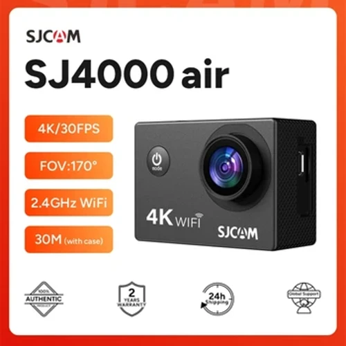 Camera Gweithredu Awyr SJCAM SJ4000 gyda Fideo 4K 30M dal dŵr 2.4G WiFi Chwaraeon Camera Gweithredu Cam Chwaraeon Camera beiciau modur beiciau modur
