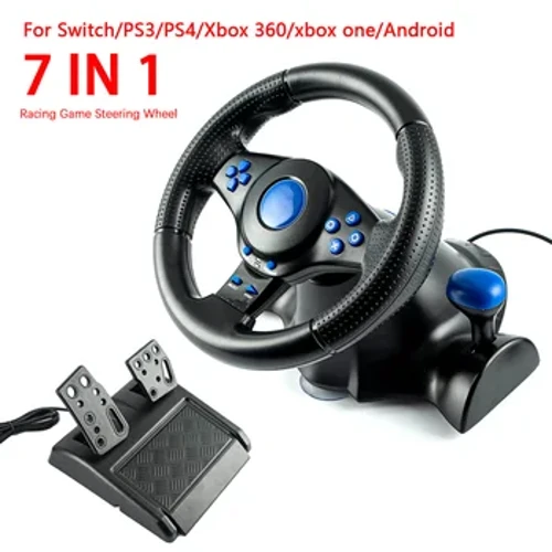 7 trong 1 Đua Tay Lái Rung Bộ Điều Khiển Trò Chơi Mô Phỏng Đua Xe Bàn Đạp cho switch/xbox 360/xbox one/pc/ps4/3/Android