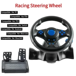 Simulador de carreras volante doble embrague Control de lanzamiento controlador de vibración para Switch/xbox One/360/PS4/PS2/PS3/PC