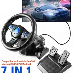DATA FROG Racing Steering Wheel Vibration Controller Gaming Simracing Auto Pedal Fir Nintendo Switch Playstation4 PS4 Xbox One PC