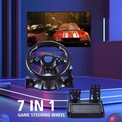 Závodní volant s dvouspojkovým ovládáním hry s ovládáním závodního volantu pro Switch/xbox One/360/PS4/PS2/PS3/PC