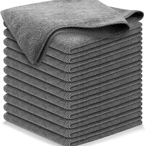 Amazon 12-dijelni set 40x40cm 16-inčni ultra-fine vlakna sivi auto ručnici za čišćenje auto ručnika Izdržljivo upijajuće pranje