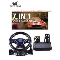 DATA FROG Lenkrad fir Nintendo Switch PC PS3 PS4 Xbox 360 Vibration Joystick Gaming Simracing With Sensitive Pedals 2023