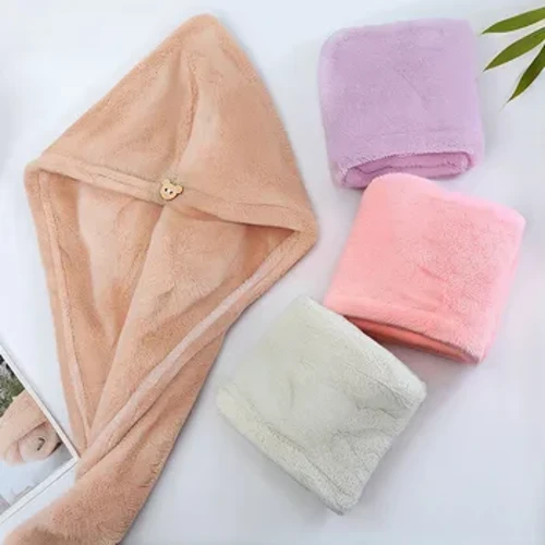 Dréchent Hoer Hut Fra Absorbent Schnell Dréchent Wipe Hoer Handduch Laang Hoer Cute Duschkapp Buedzëmmer Accessoiren Schnell Dréchent Handduch