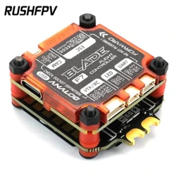 RUSHFPV RUSH BLADE V2 pile F722 contrôleur de vol analogique/numérique extrême 60A 128K BLHELI32 4in1 ESC pour Drone de course FPV bricolage