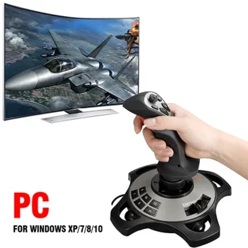 Joystick joc PXN Simulator de zbor Controler pentru gamepad Simulator de zbor pentru PC Cockpit Joystick pentru PC/desktop PXN-2113Pro