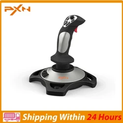 Flight Joystick PXN 2113 USB Flight Simulator Stick daugiafunkcis skrydžio valdiklis su 8 krypčių Coolie Hat Accurate Strike