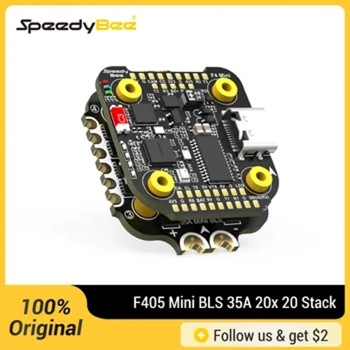 SpeedyBee F405 Mini BLS 35A 20x20 Stack F405 Mini 20x20 Bộ điều khiển chuyến bay BLS 35A Mini V2 20x20 ESC 4 trong 1 cho FPV cho máy bay không người lái