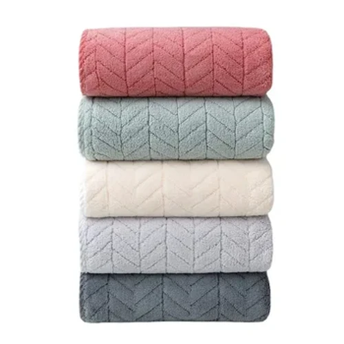 Fortykket Coral Velvet Håndkle Voksen Badehåndkle Husholdnings hurtig renseri ansiktshåndkle Mikrofiberhåndklær