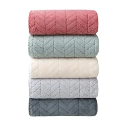 Handuk Beludru Karang Tebal Handuk Mandi Dewasa Handuk Mandi Rumah Tangga Cepat Kering Handuk Wajah Handuk Microfiber