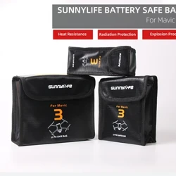 Mála Sábháilte Battery Lipo Mála Stórála Muirir Sábháilteachta Fireproof Ag luí le DJI Mavic 3/3 Pro / 3 Classic RC Drone