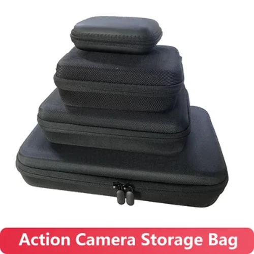 Túi Bảo Quản Hộp An Toàn Chống Sốc Di Động Hộp Đựng Cho GoPro Hero 12 11 10 9 8 7 5 SJCAM AKASO DJI phụ Kiện Camera Hành Động