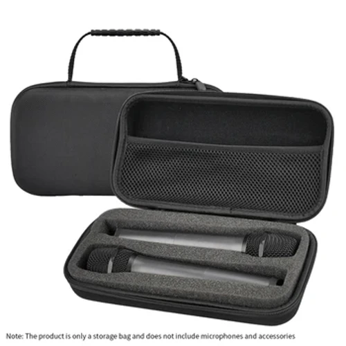 Bolsa de almacenamiento de micrófono EVA dura, caja de transmisor, Estuche de transporte de viaje portátil con Bluetooth K Song
