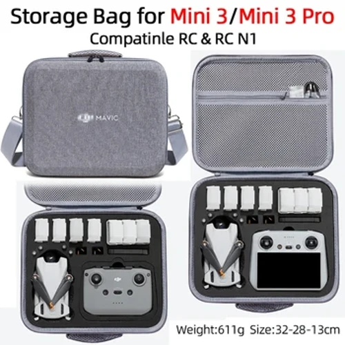 Fir DJI Mavic Mini 3 Pro Portable Späicherbeutel Schëller Rees Carring Case Handheld Case Fir Mavic Mini 3 Pro Drone Accessoiren
